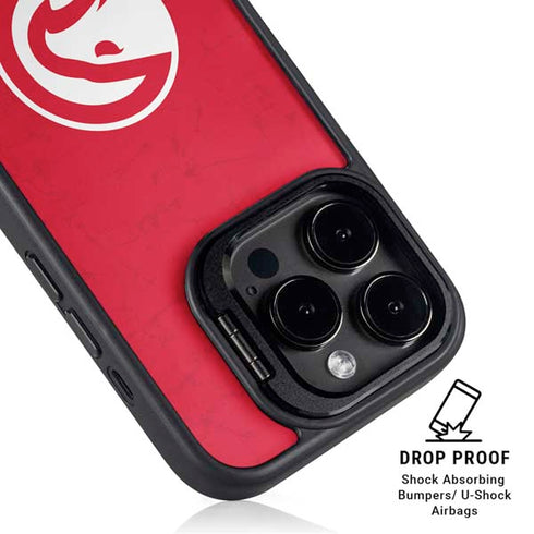 NBA Atlanta Hawks Distressed iPhone 13 Pro Kickstand Case